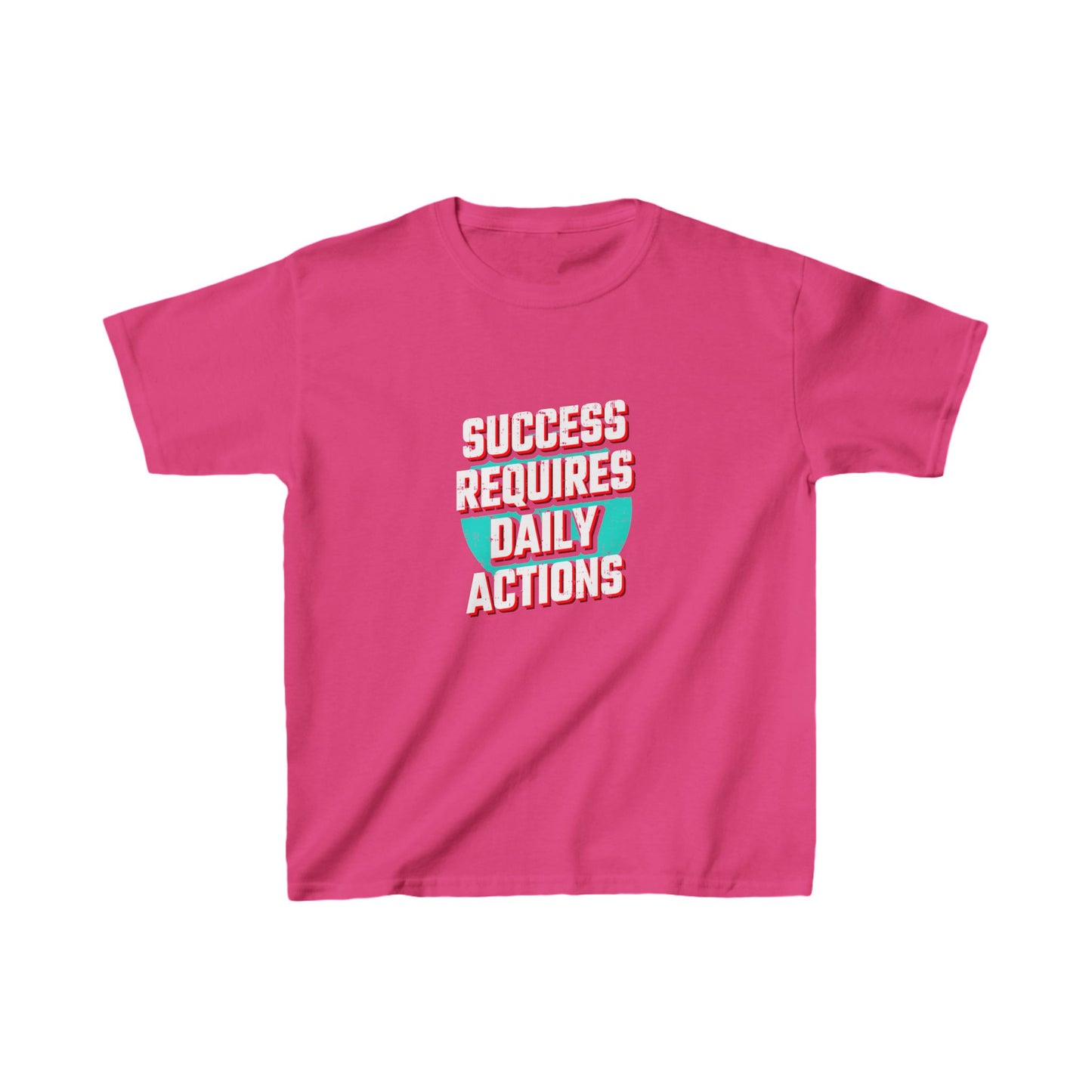 Success Requires Daily Actions Kids Heavy Cotton™ Tee