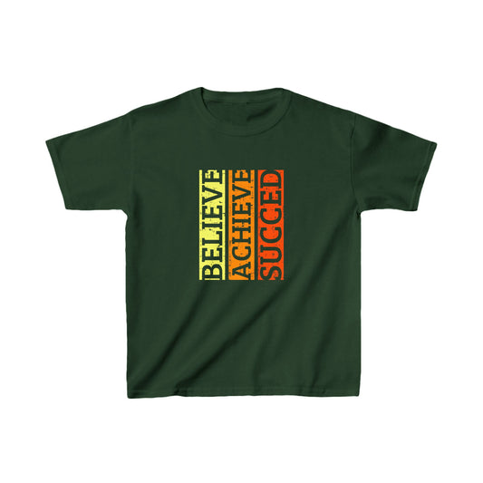 Believe Achieve Succed Kids Heavy Cotton™ Tee