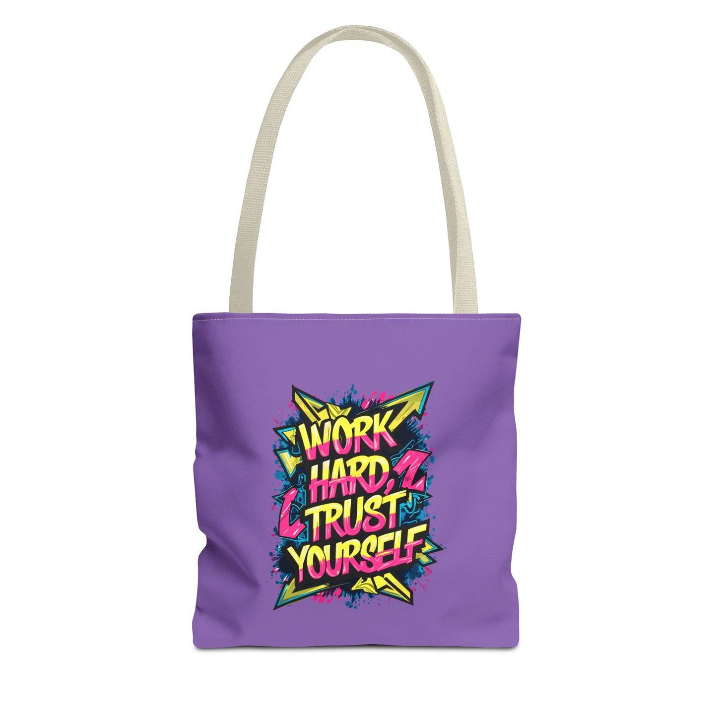 Work Hard Trust Yourself Tote Bag (AOP)