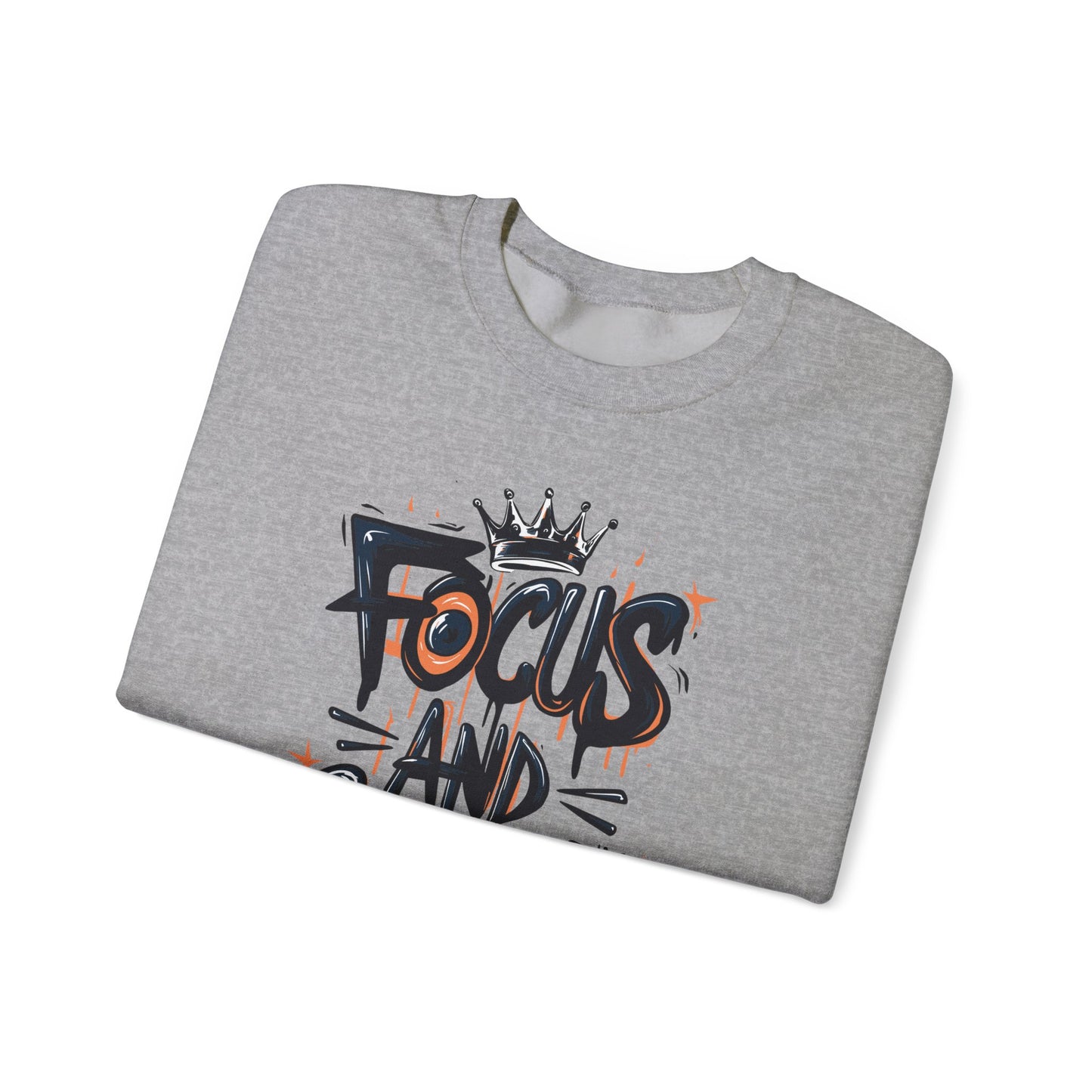 Focus And Conquer Unisex Heavy Blend™ Crewneck Sweatshirt
