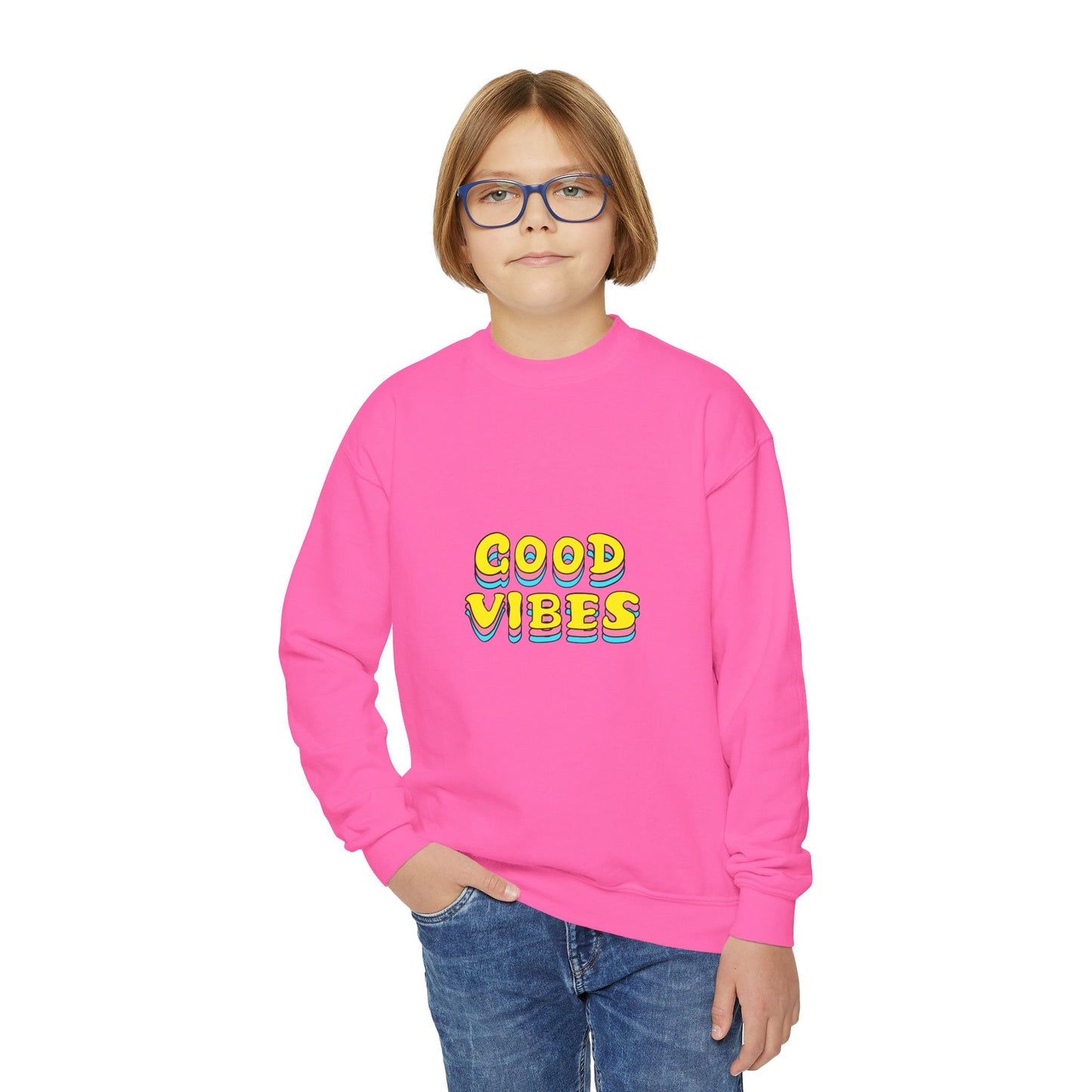 Good Vibes Youth Crewneck Sweatshirt