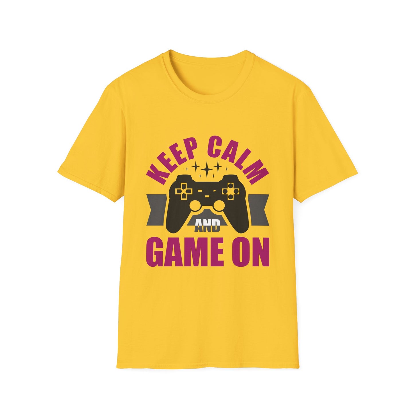 Keep Calm And Game On Unisex Softstyle T-Shirt
