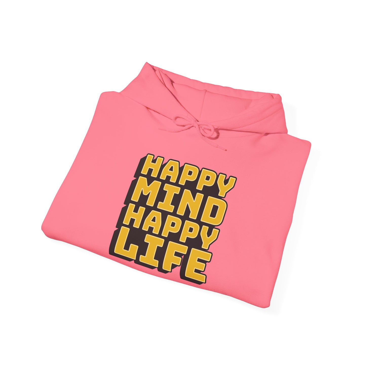 Happy Mind Happy Life Unisex Heavy Blend™ Hooded Sweatshirt