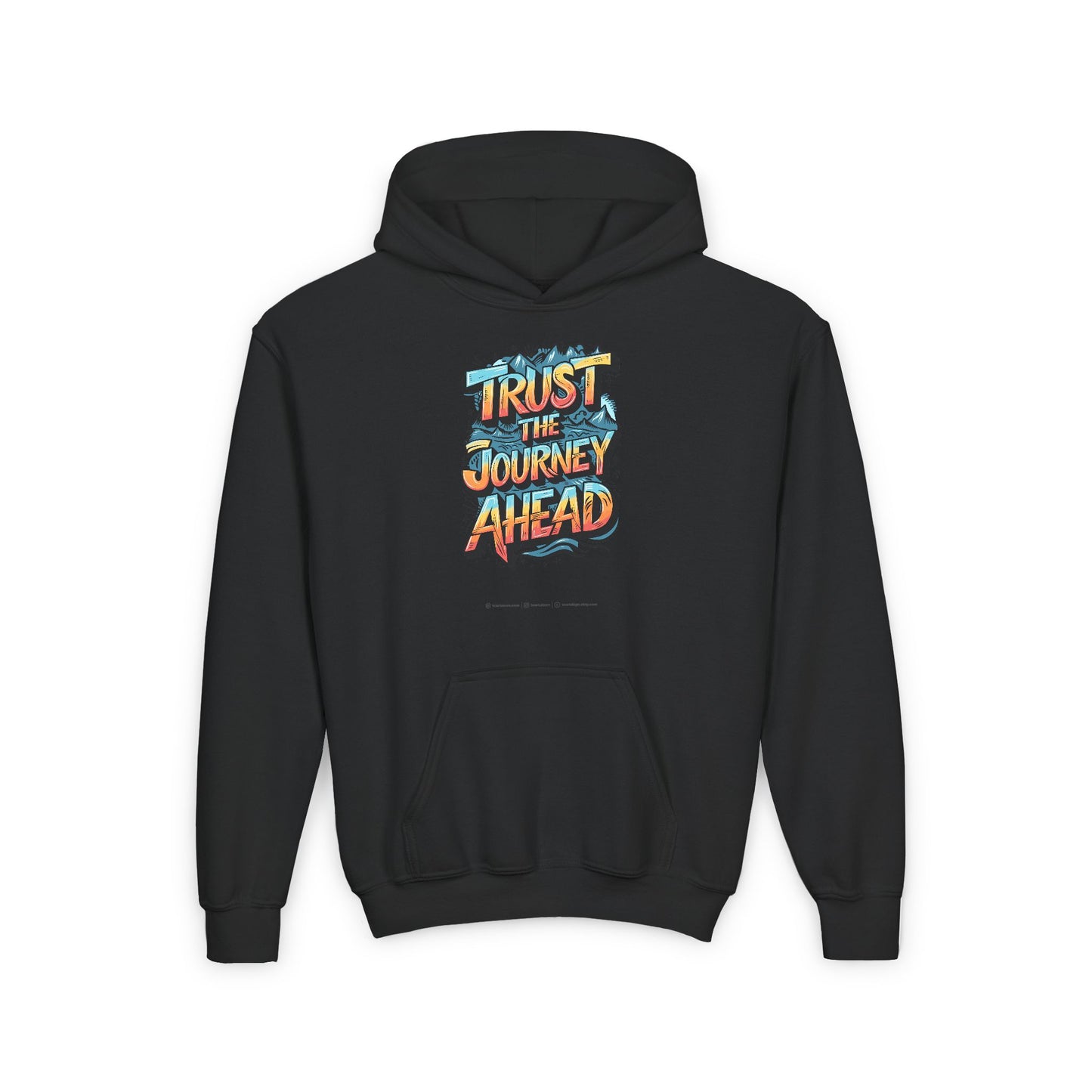 Trust The Journey Ahead Youth Heavy Blend Hooded Sweatshirt