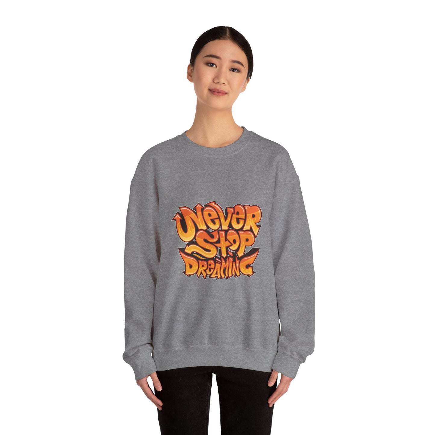 Never Stop Dreaming Unisex Heavy Blend™ Crewneck Sweatshirt