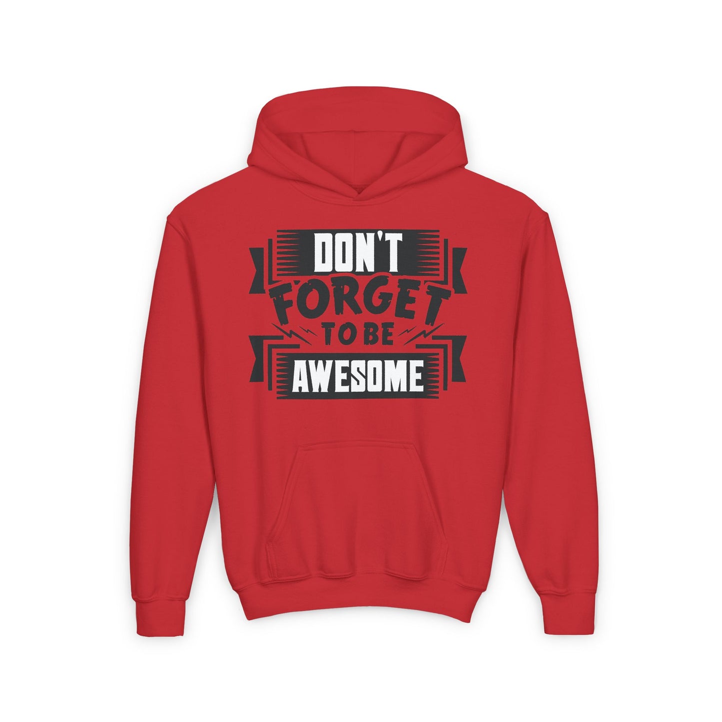 Don't Forget To Be Awesome Youth Heavy Blend Hooded Sweatshirt