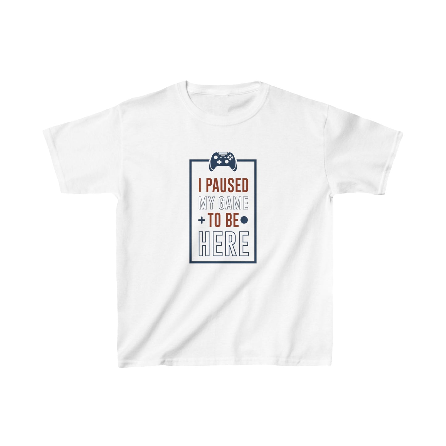 I Pushed My Game To Be Here Kids Heavy Cotton™ Tee