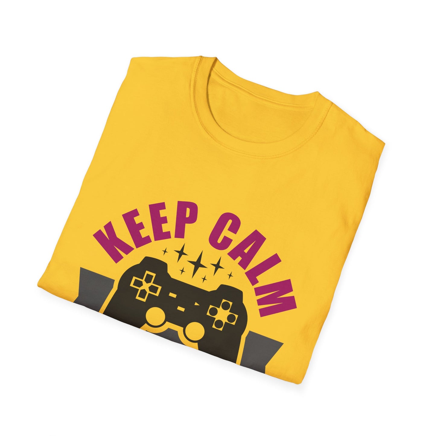 Keep Calm And Game On Unisex Softstyle T-Shirt
