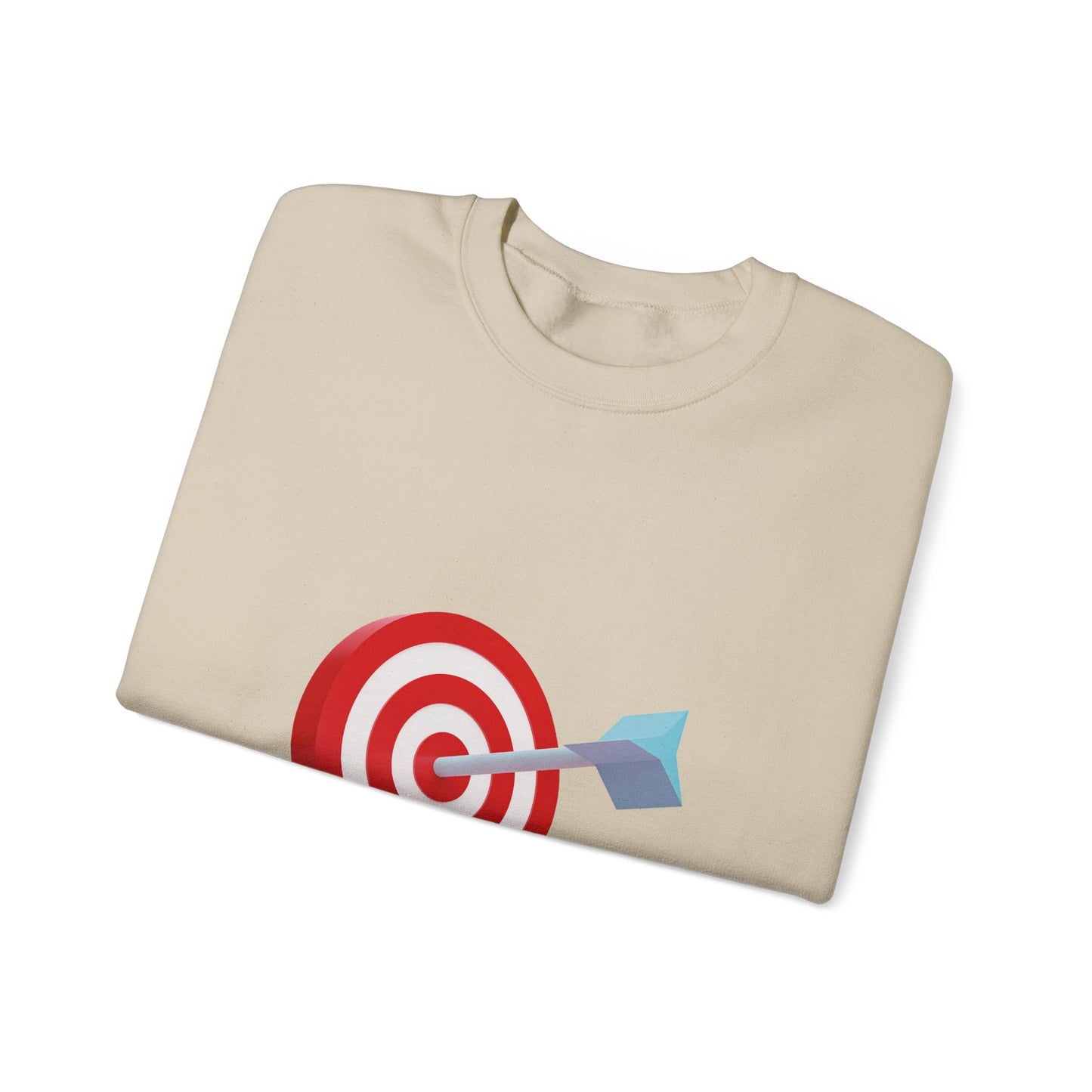 3d Render Arroe Hit The Center Of Target Or Goal Of Success Unisex Heavy Blend™ Crewneck Sweatshirt