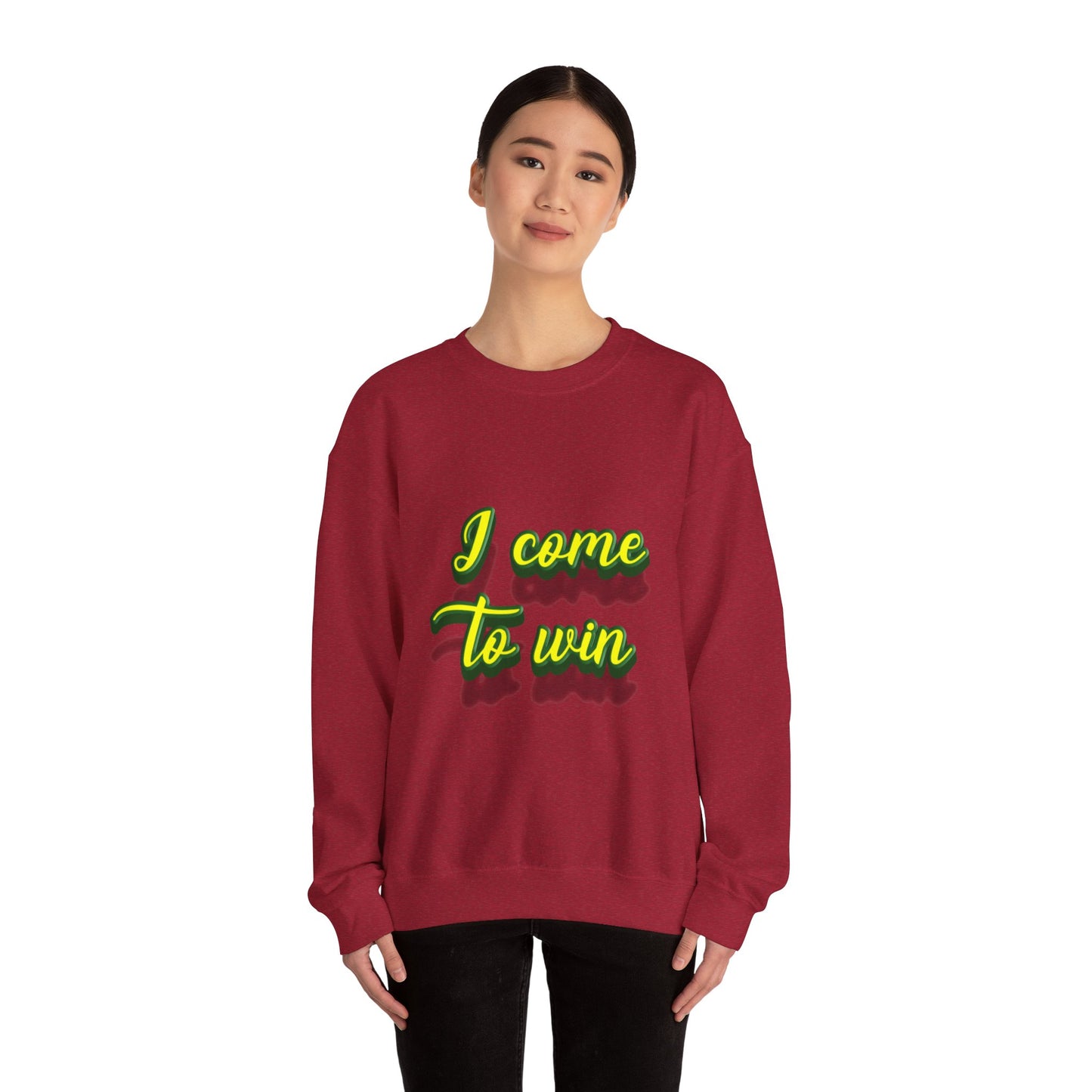 I Come To Win Unisex Heavy Blend™ Crewneck Sweatshirt