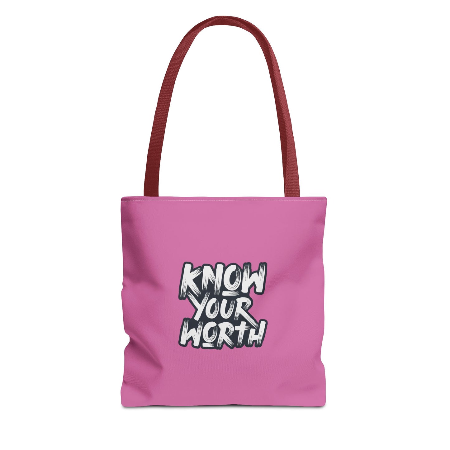 Know Your Worth Tote Bag (AOP)