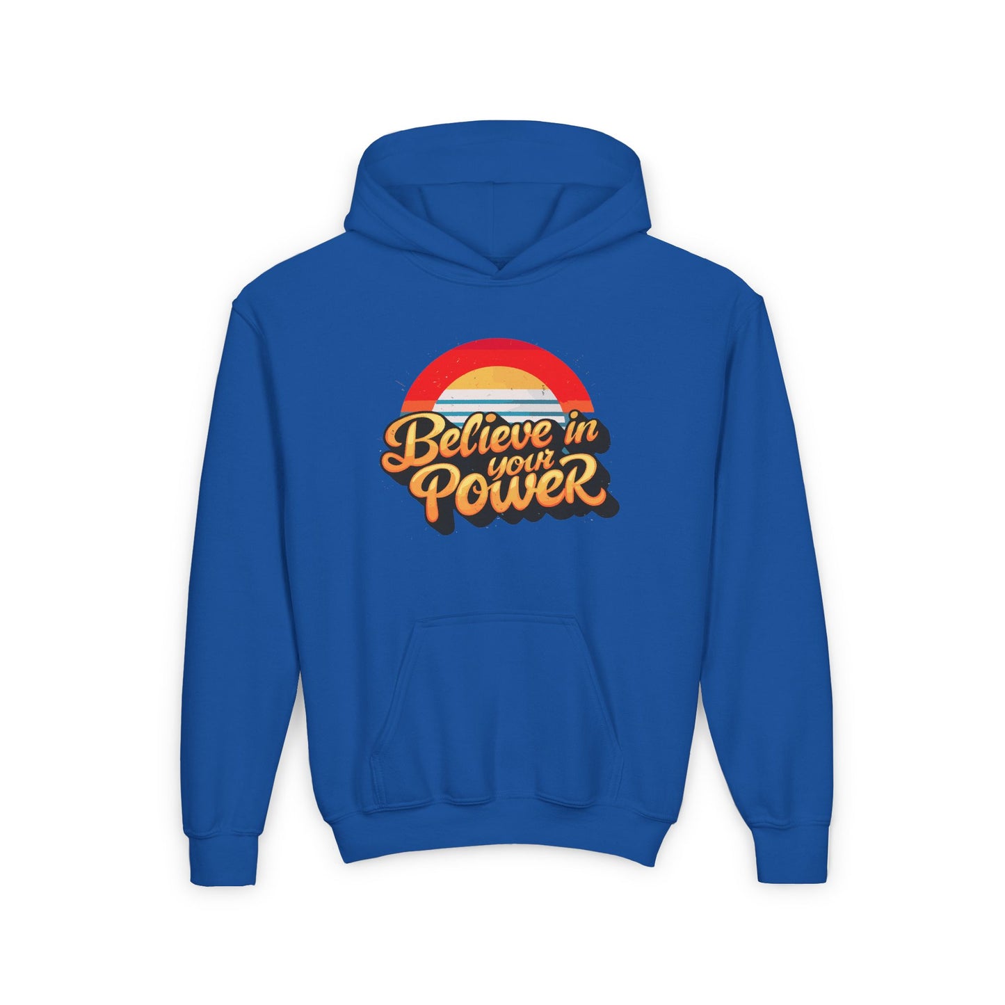 Believe In Your Power Youth Heavy Blend Hooded Sweatshirt