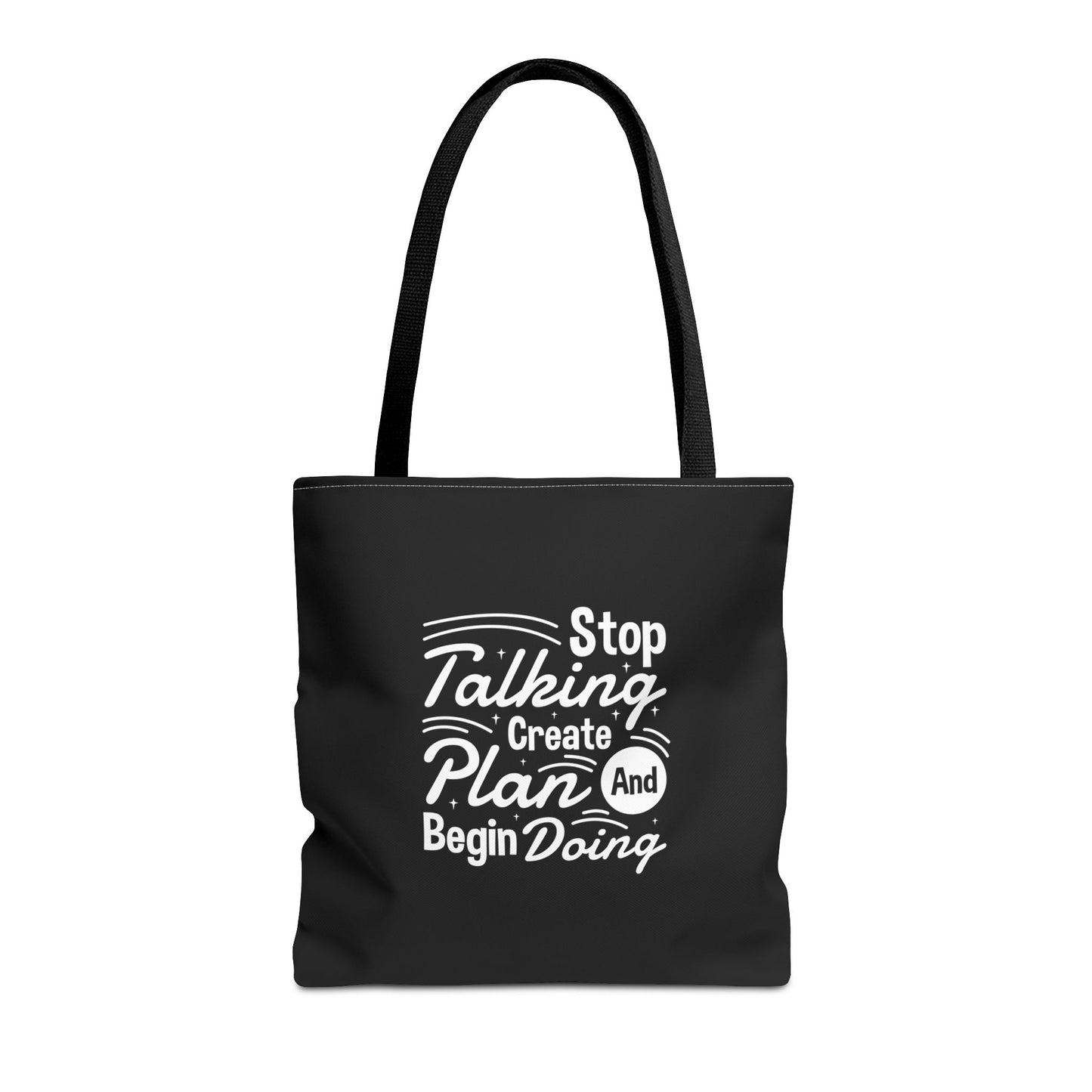 Stop Talking Create Plan And Begin Doing Tote Bag (AOP)