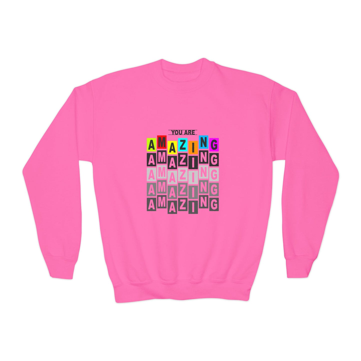 You Are Amazing Youth Crewneck Sweatshirt