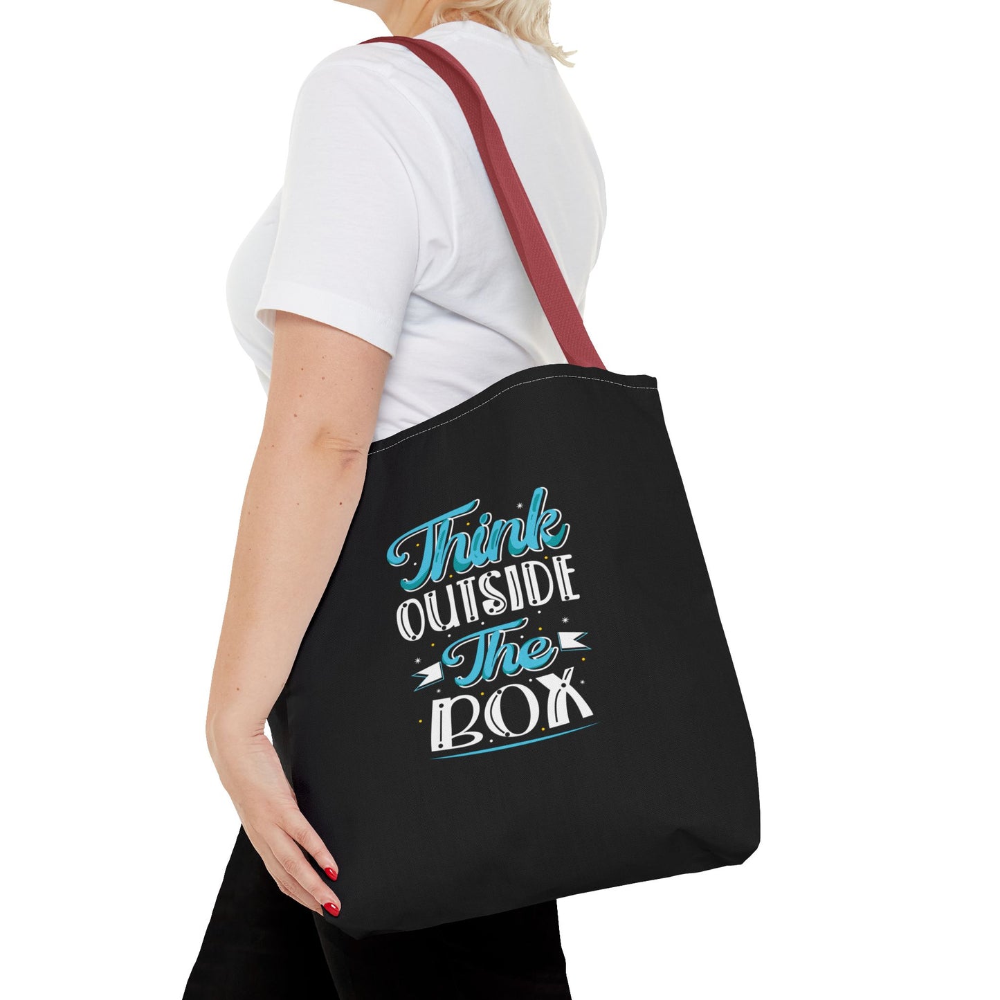 Think Outside The Box Tote Bag (AOP)