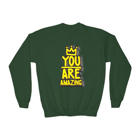 You Are Amazing Youth Crewneck Sweatshirt