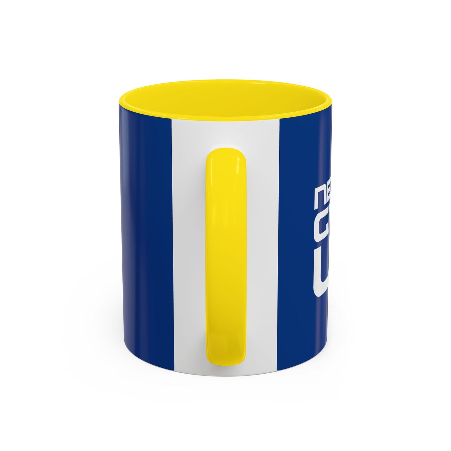 Never Give Up Accent Coffee Mug (11, 15oz)