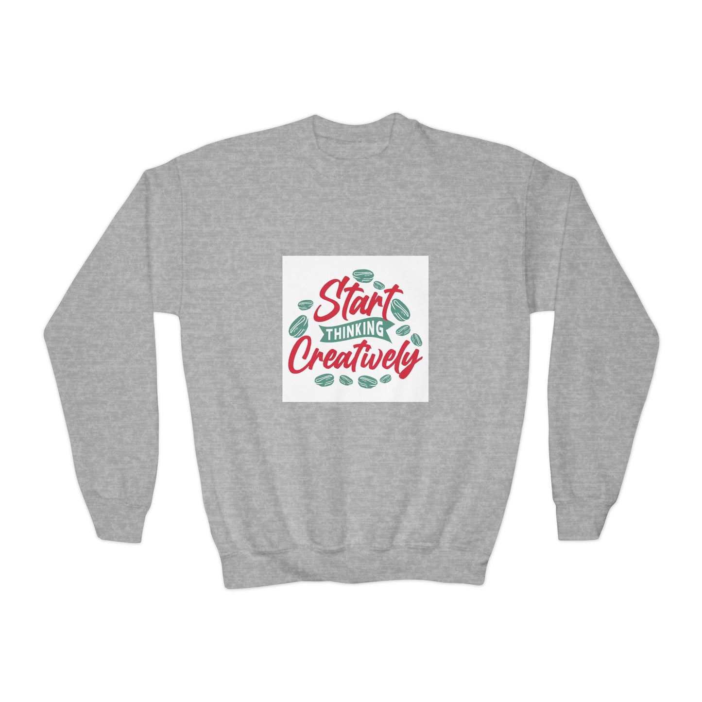 Start Thinking Creatively Youth Crewneck Sweatshirt