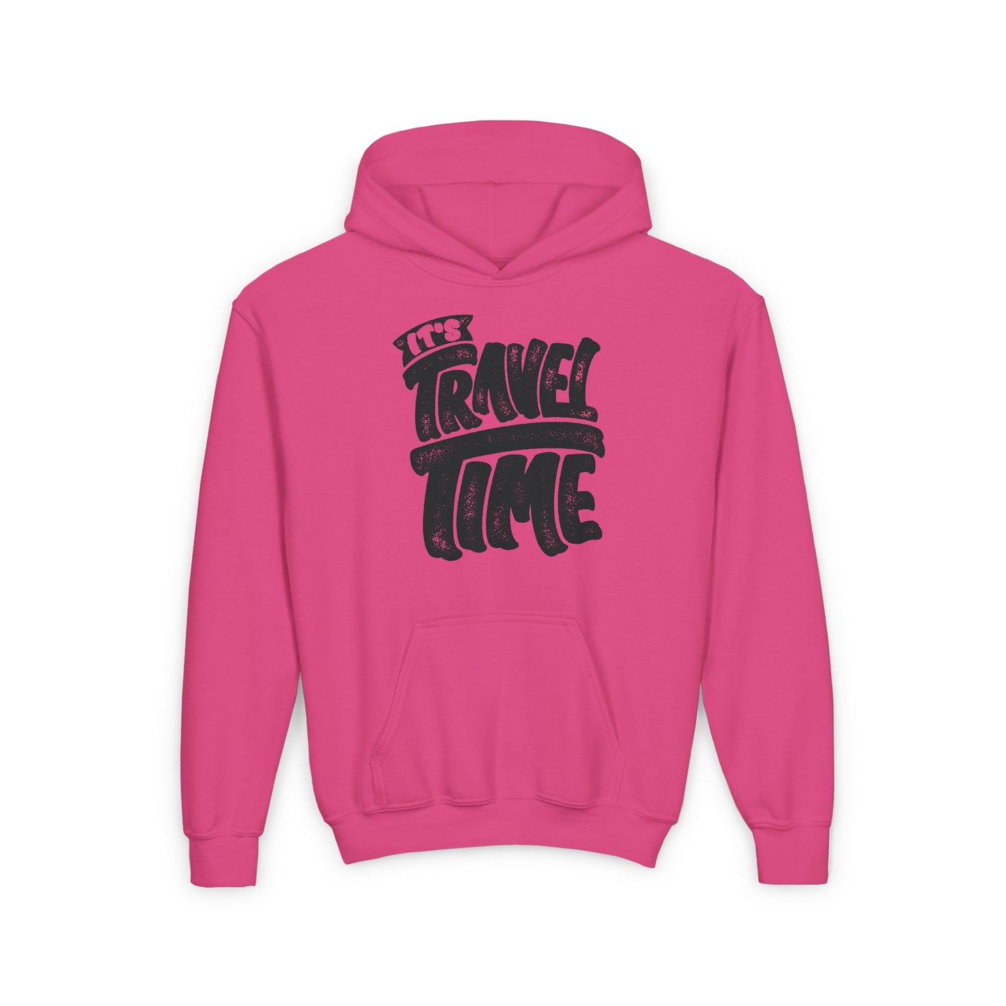 It's Travel Time Youth Heavy Blend Hooded Sweatshirt
