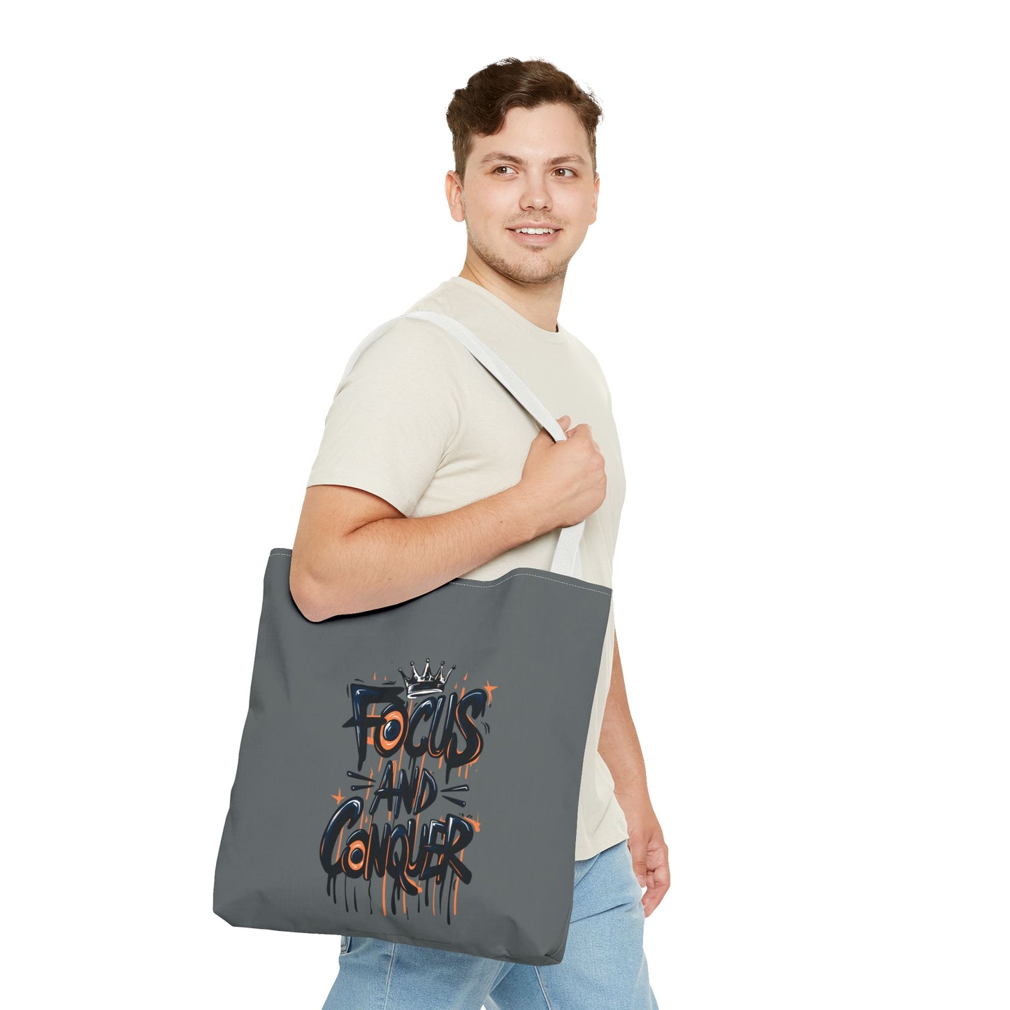 Focus And Conquer Tote Bag (AOP)