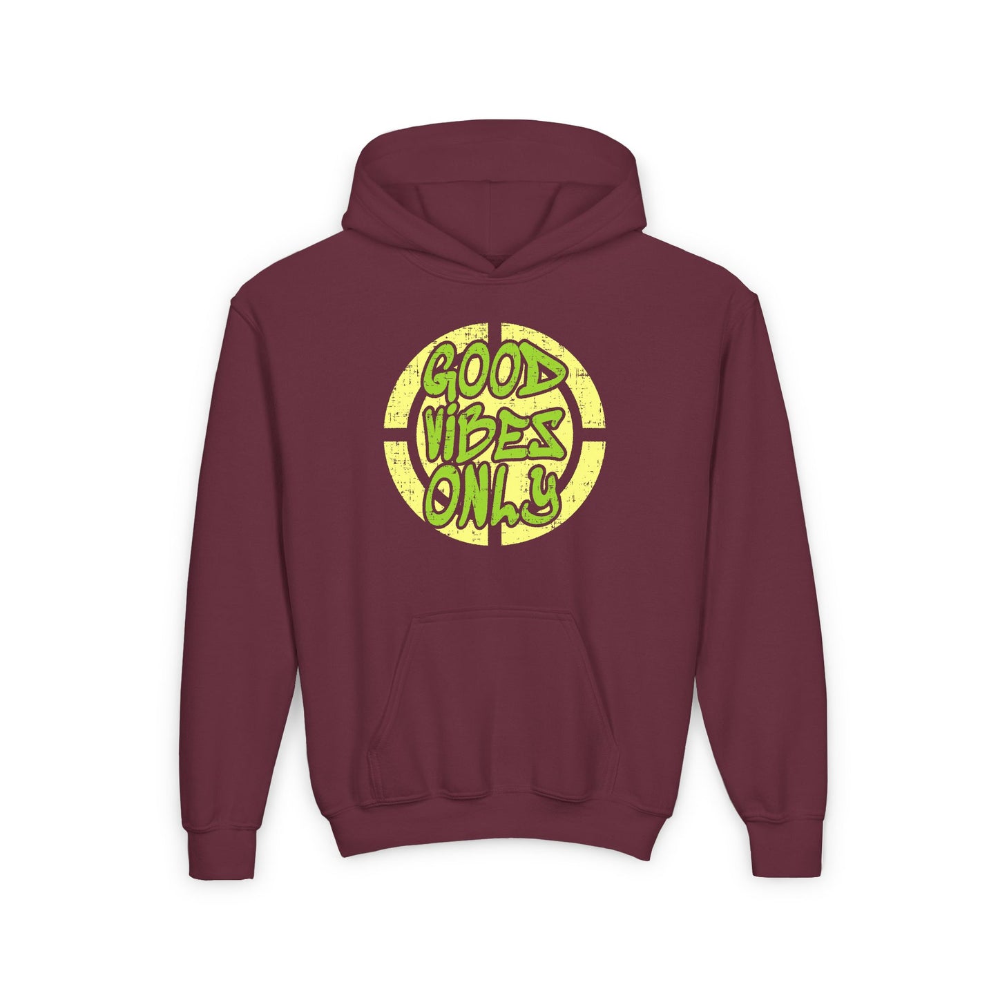 Good Vibes Only Youth Heavy Blend Hooded Sweatshirt