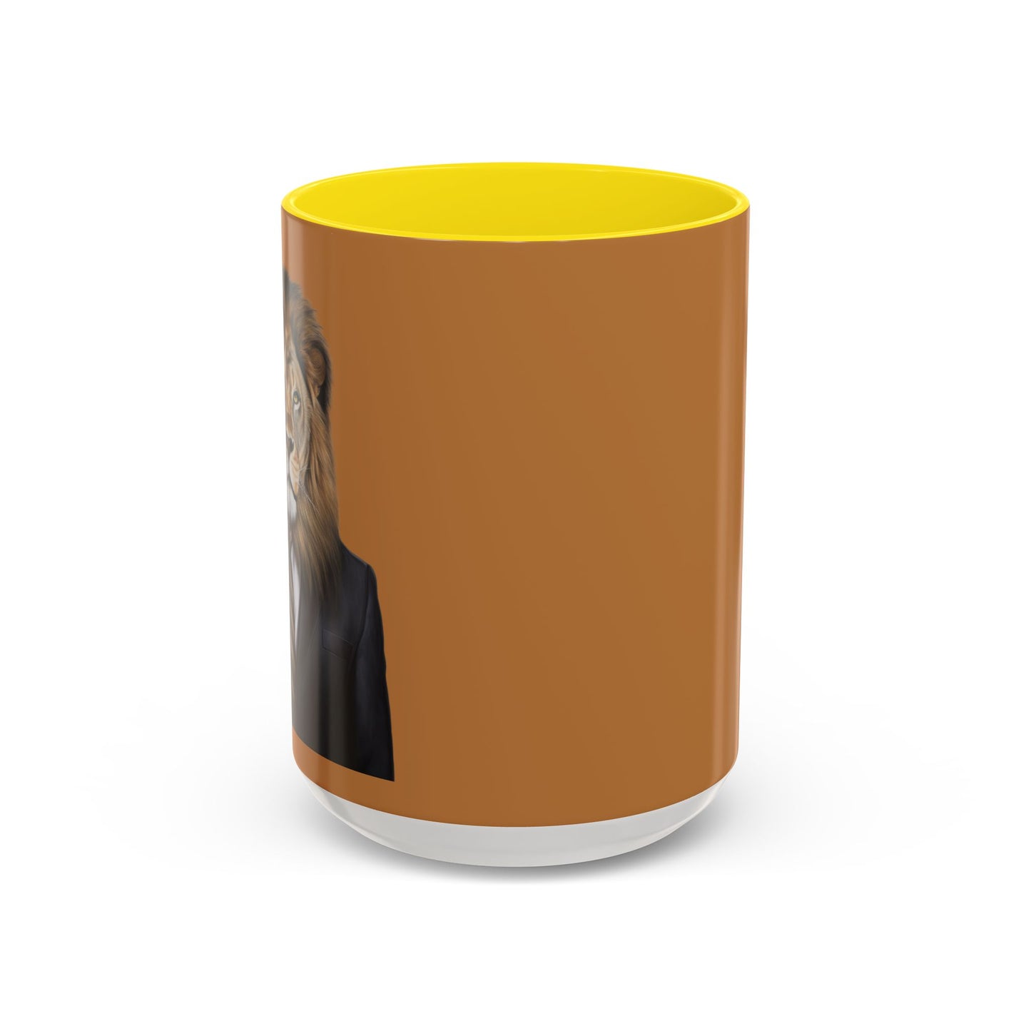 Lion Business Person Accent Coffee Mug (11, 15oz)