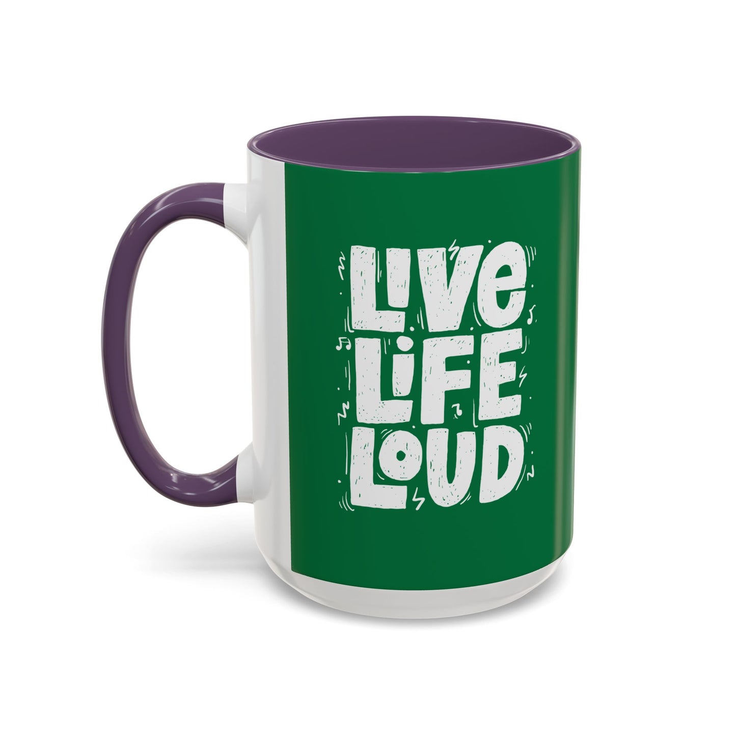 Live Life Loud Accent Coffee Mug (11, 15oz)