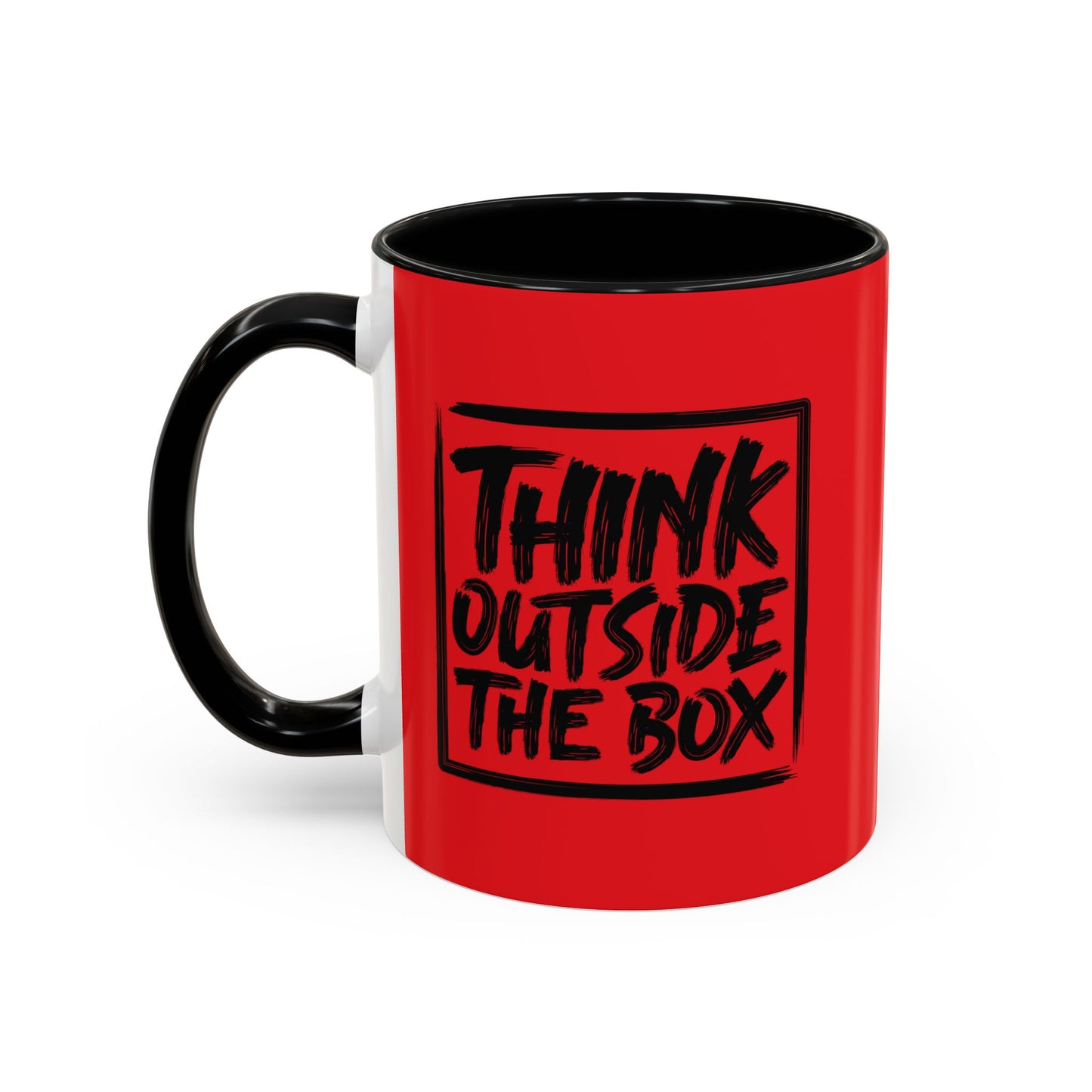 Think Outside The Box Accent Coffee Mug (11, 15oz)