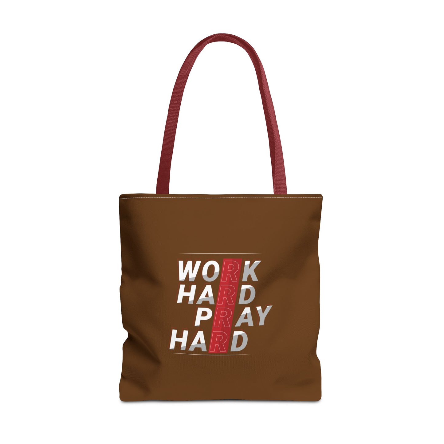 Work Hard Pray Hard Tote Bag (AOP)