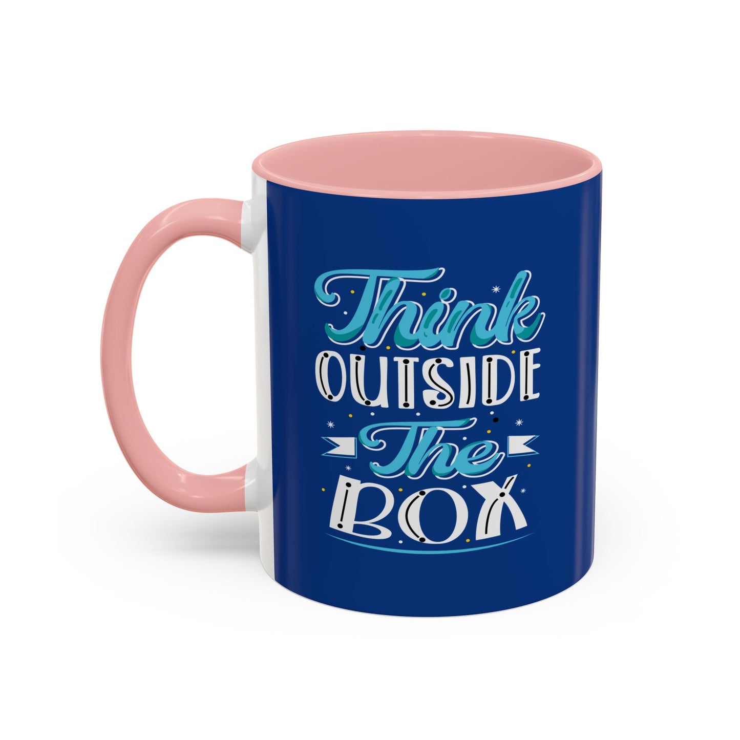 Think Outside The Box Accent Coffee Mug (11, 15oz)