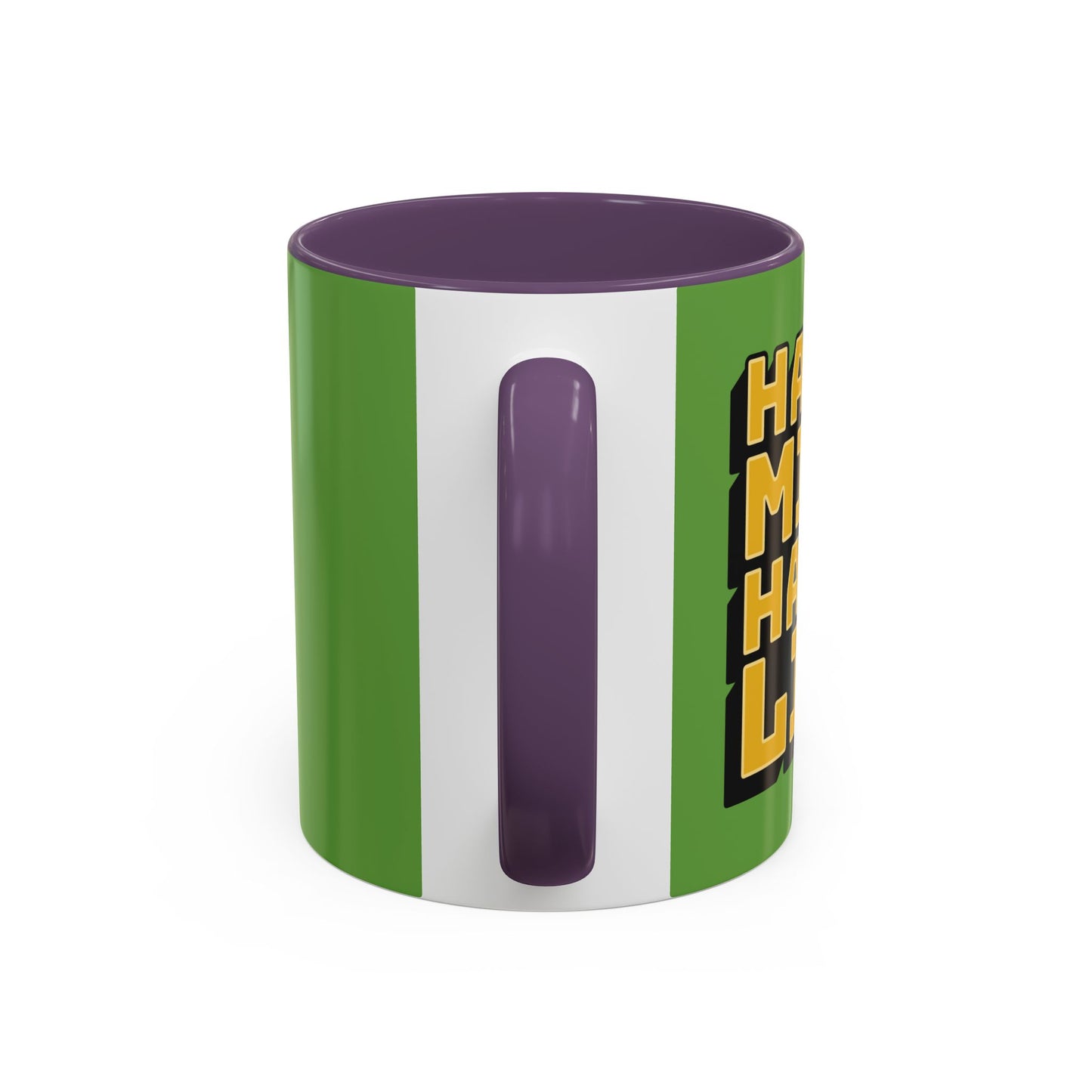 Happy Mind Happy Life Accent Coffee Mug (11, 15oz)