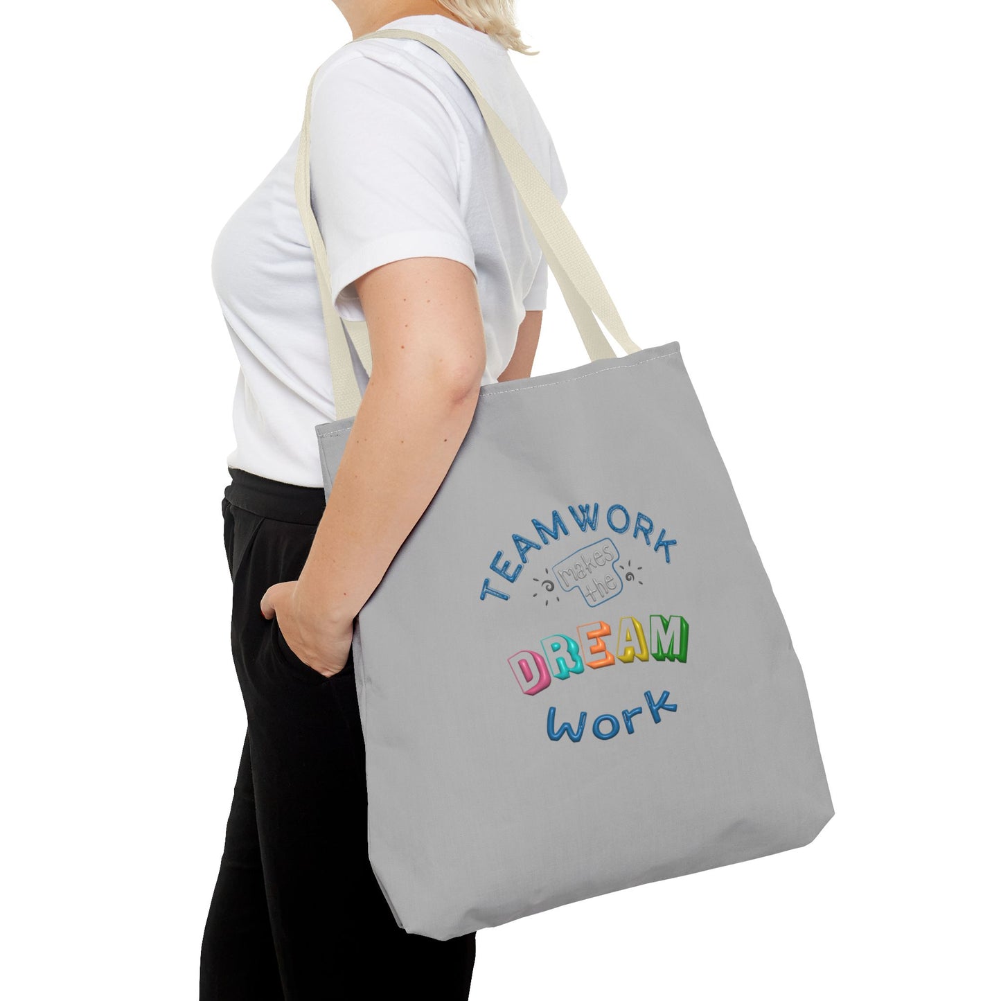 Team Work Makes The Dream Work Tote Bag (AOP)