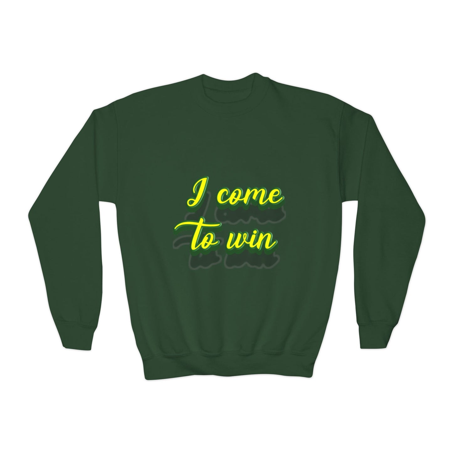 I Come To Win Youth Crewneck Sweatshirt
