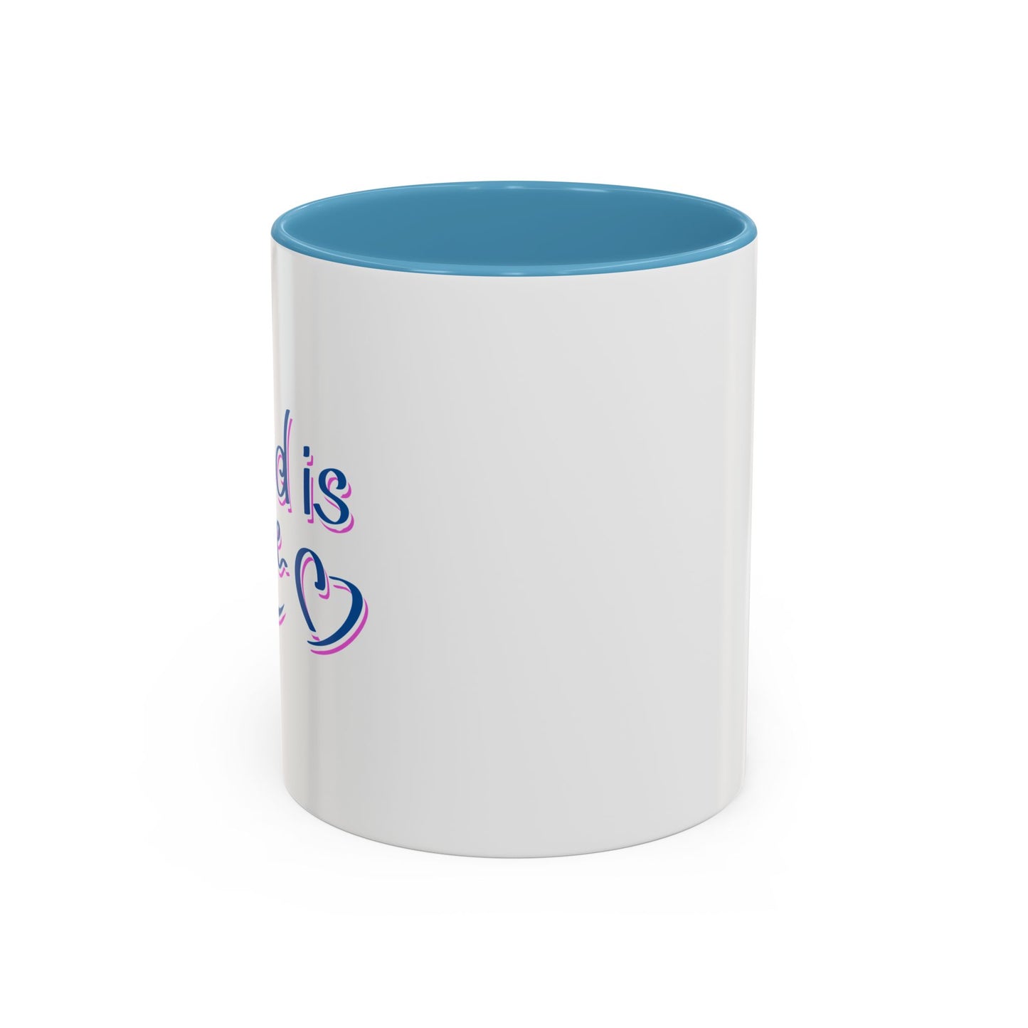 God Is Love Accent Coffee Mug (11, 15oz)