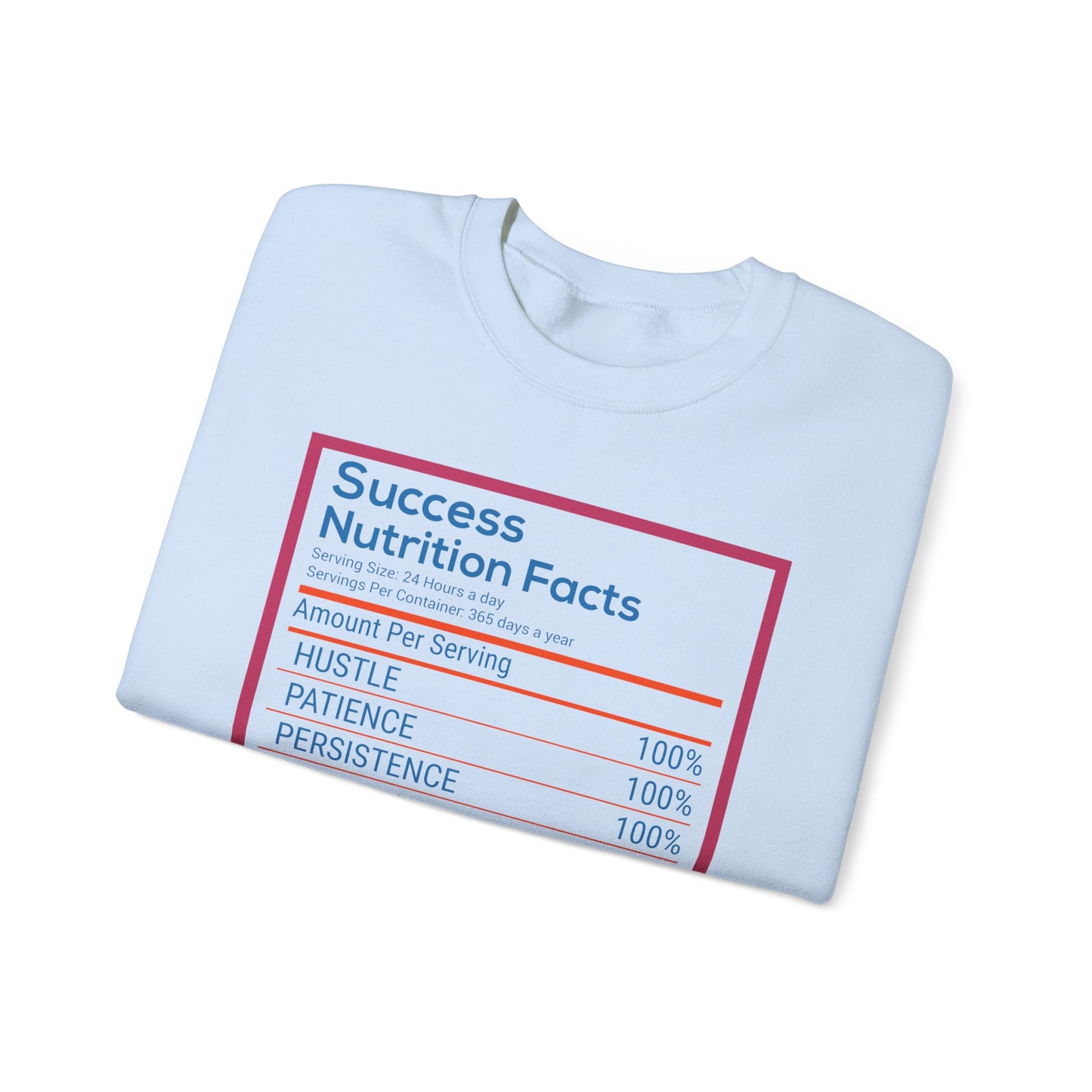 Success Nutrition Facts Unisex Heavy Blend™ Crewneck Sweatshirt