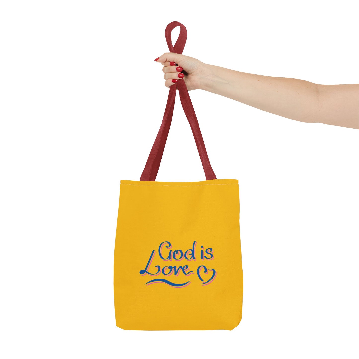 God Is Love Tote Bag (AOP)