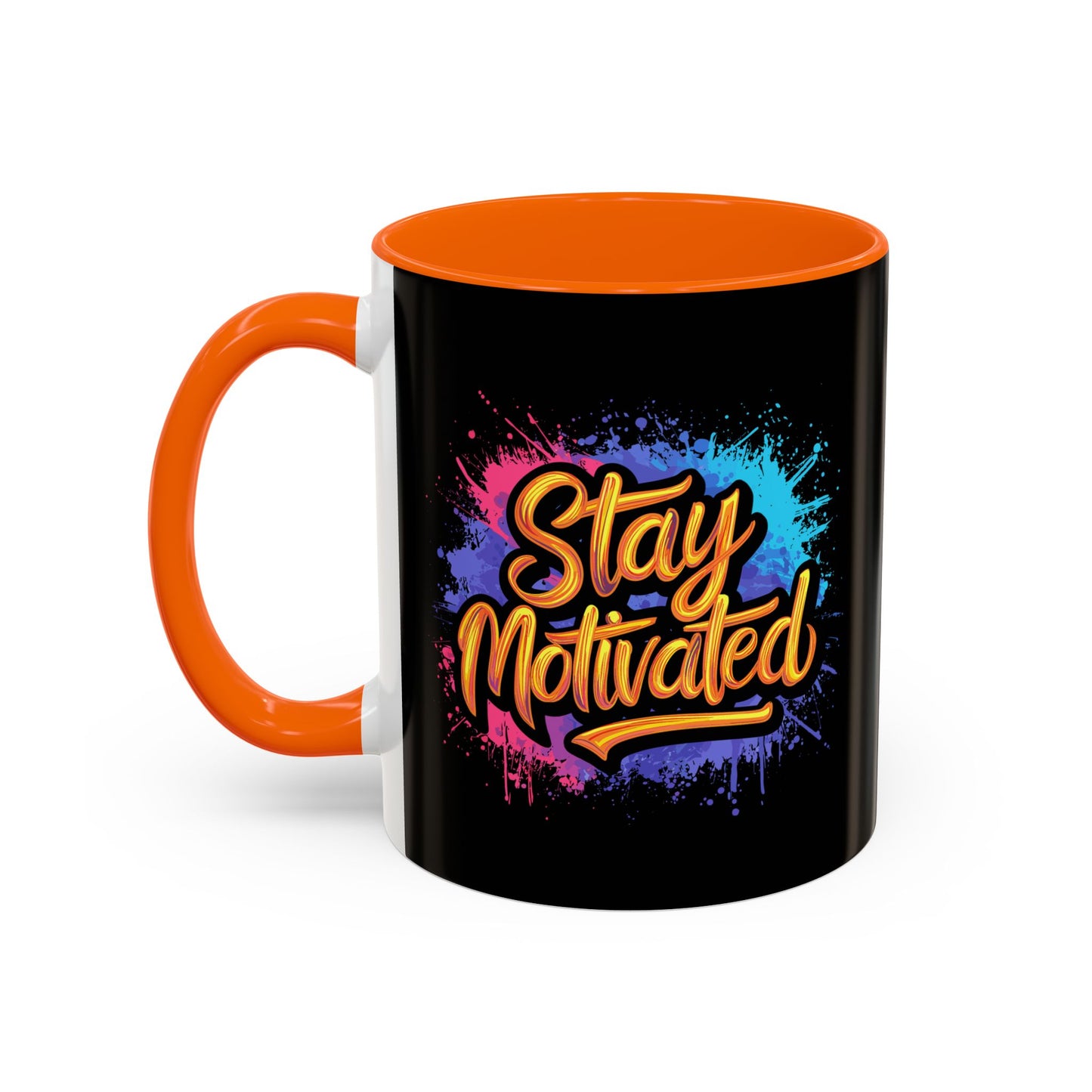 Stay Motivated Accent Coffee Mug (11, 15oz)
