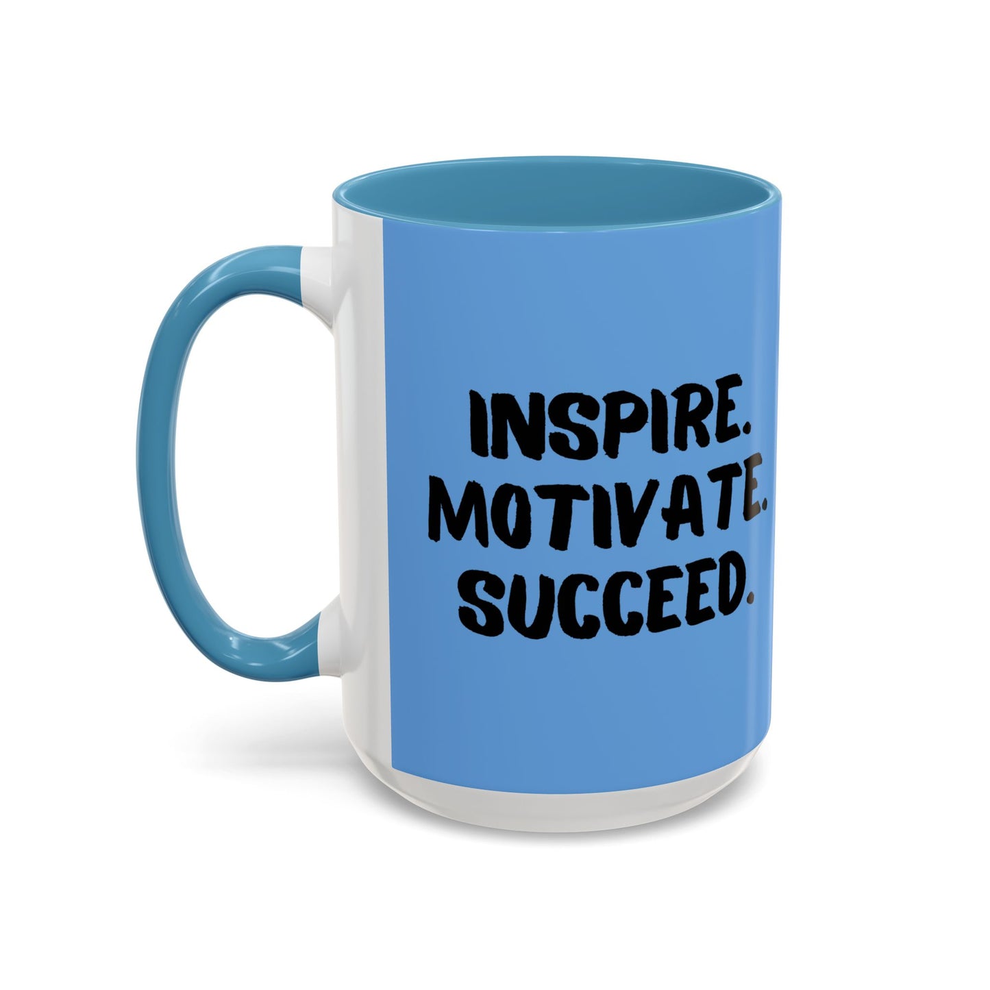 Inspire Motivate Succeed Accent Coffee Mug (11, 15oz)