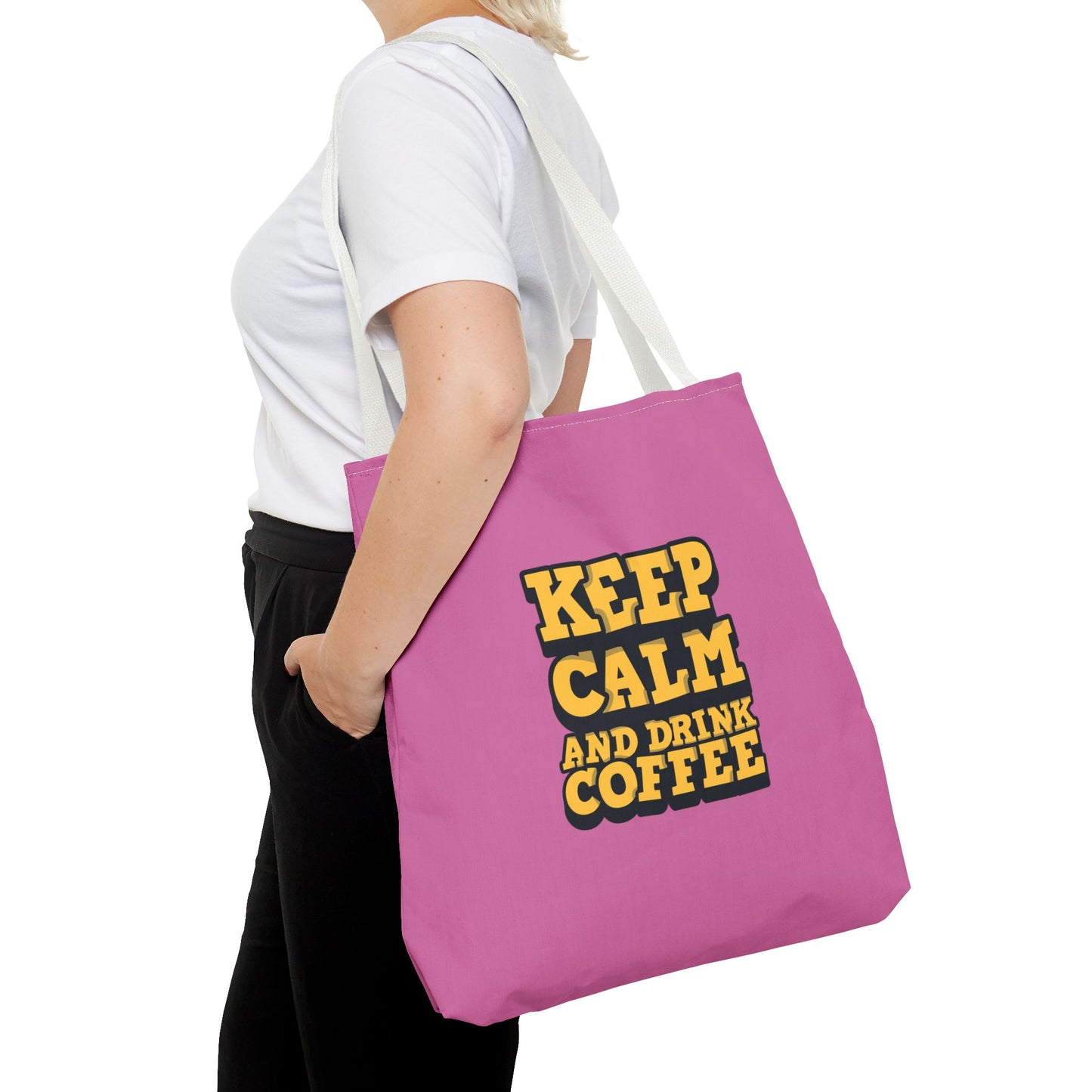 Keep Calm And Drink Coffee Tote Bag (AOP)