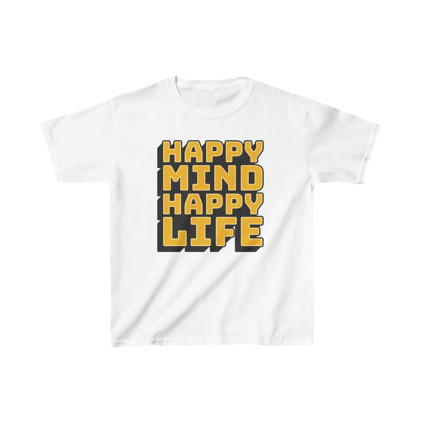 Happy Mind Happy Life Kids Heavy Cotton™ Tee