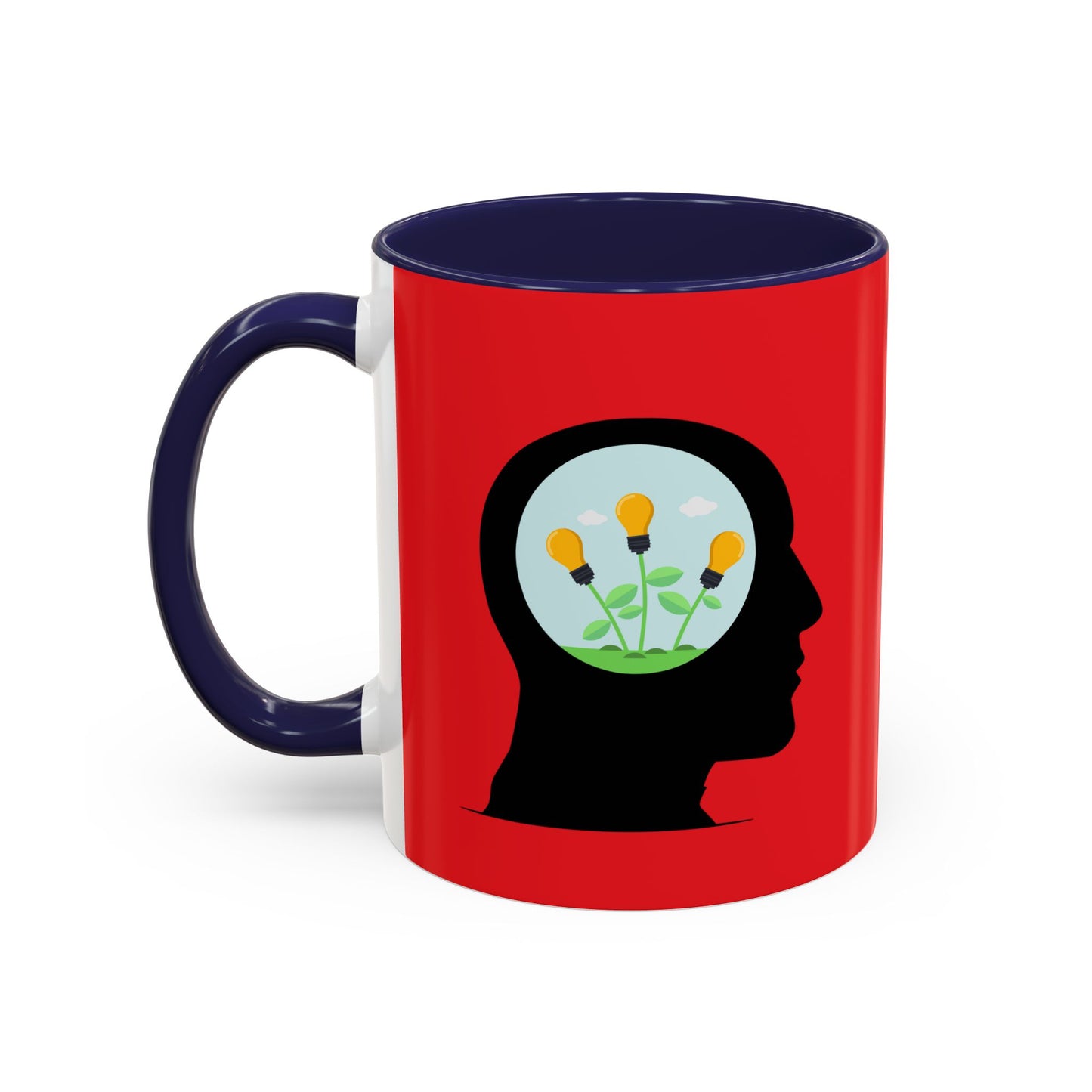 Mindset And Positive Thoughts Accent Coffee Mug (11, 15oz)