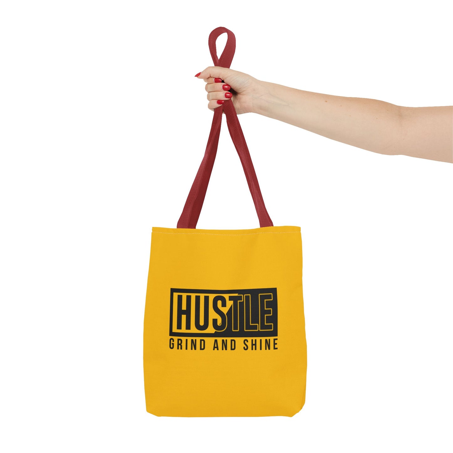 Hustle Grind And Shine Tote Bag (AOP)