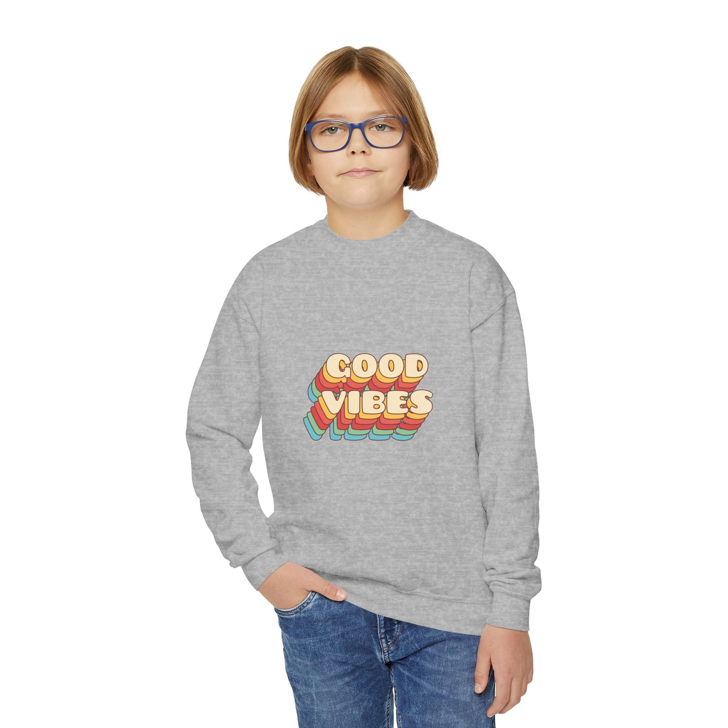 Good Vibes Youth Crewneck Sweatshirt