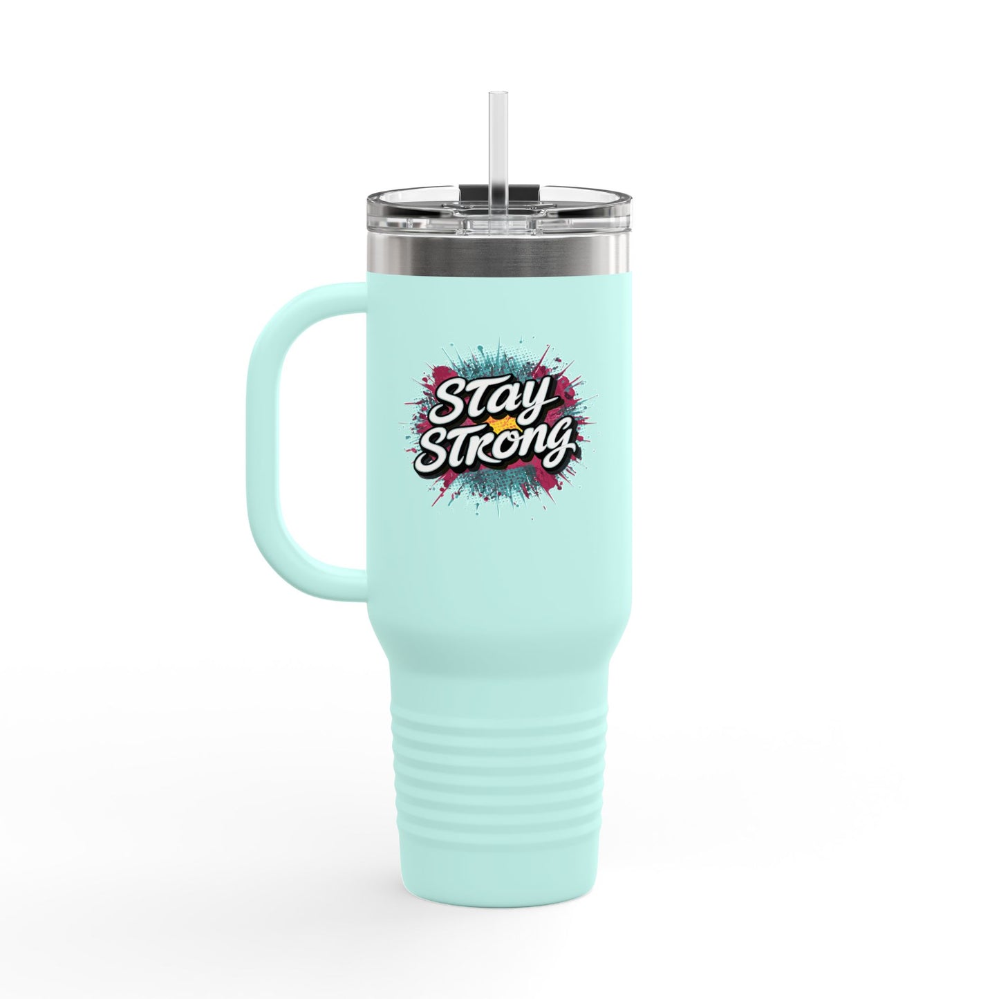 Stay Strong Insulated Travel Mug, 40oz
