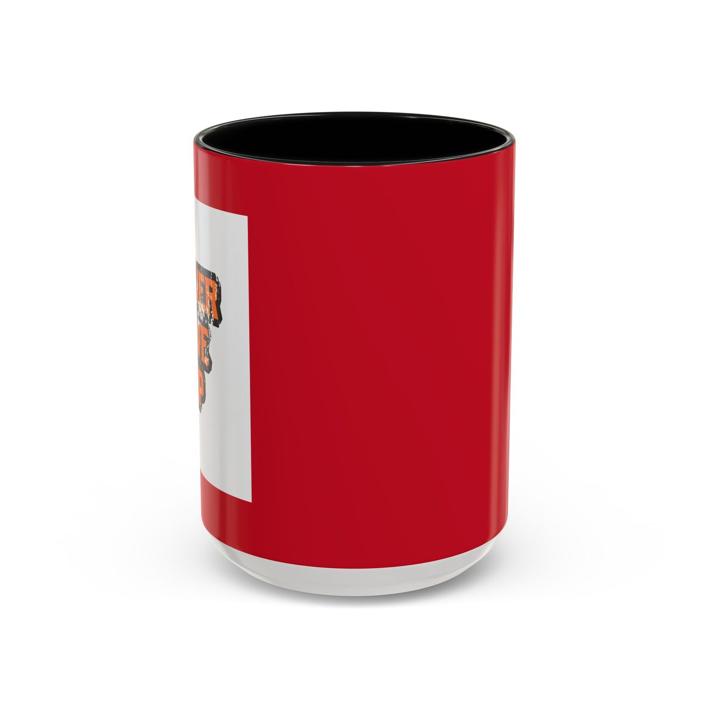 Never Give Up Accent Coffee Mug (11, 15oz)