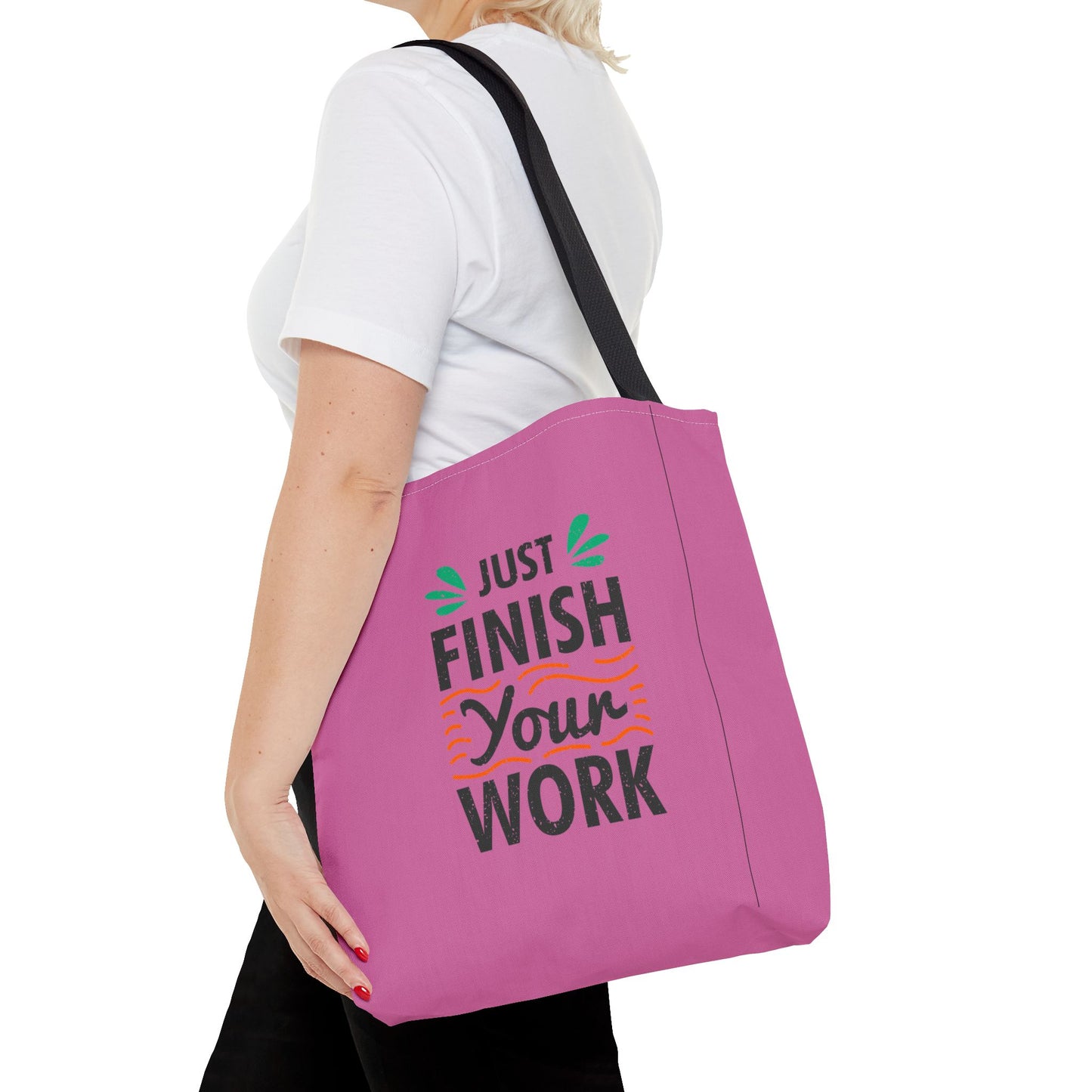 Just Finish Your Work Tote Bag (AOP)