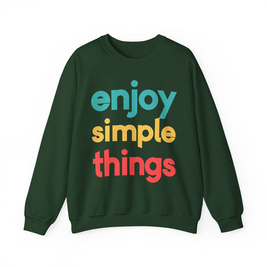 Enjoy Simple Things Unisex Heavy Blend™ Crewneck Sweatshirt