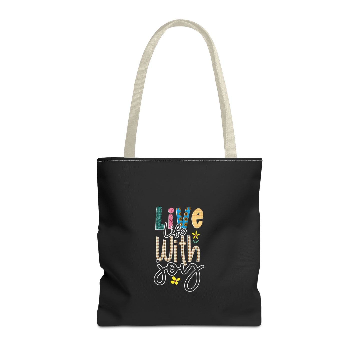 Live Life With Joy Tote Bag (AOP)