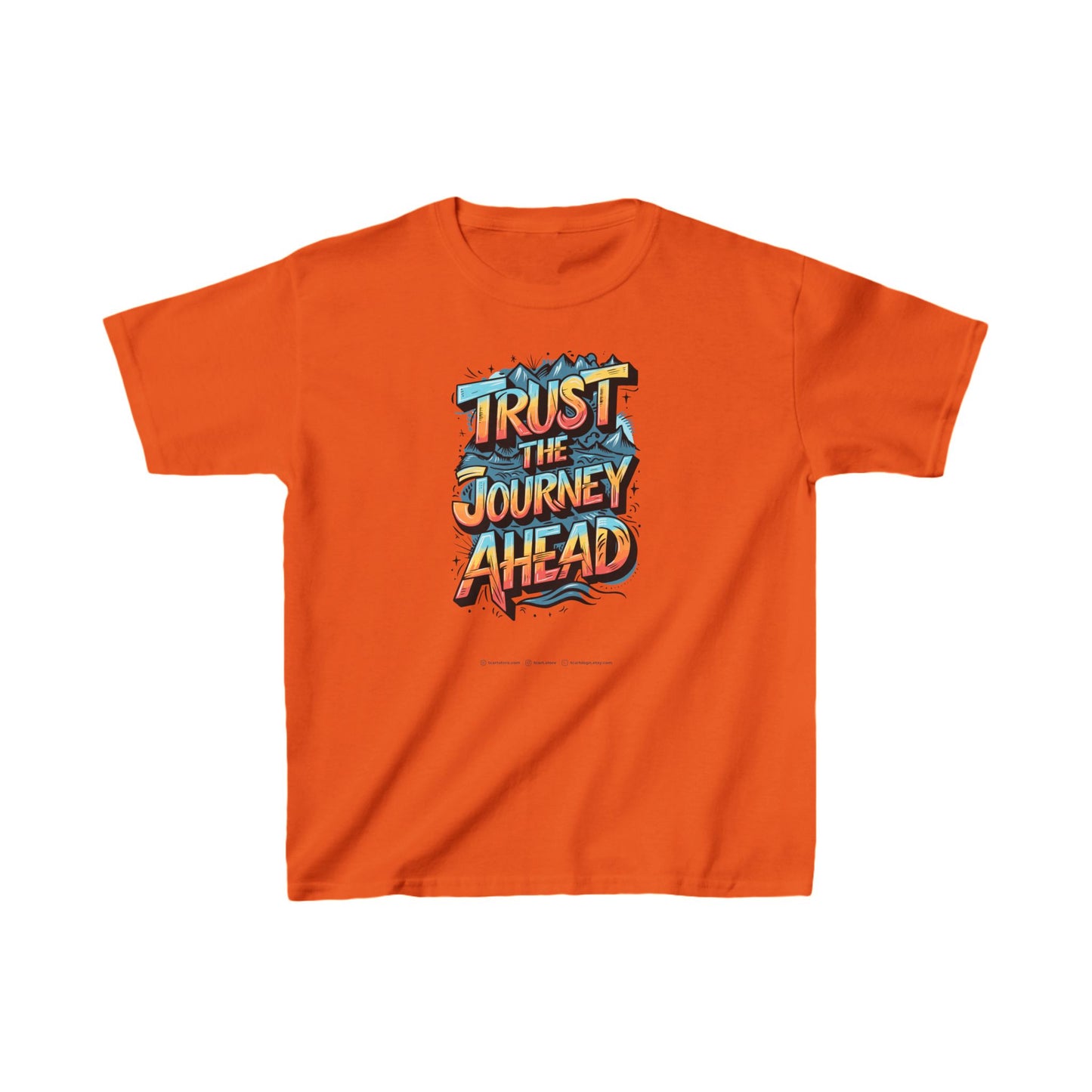 Trust The Journey Ahead Kids Heavy Cotton™ Tee