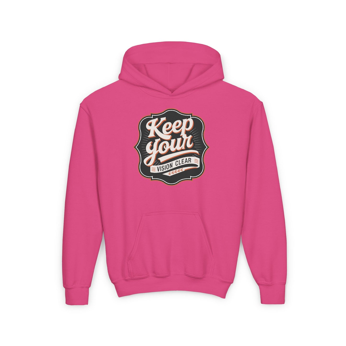 Keep Your Vision Clear Youth Heavy Blend Hooded Sweatshirt